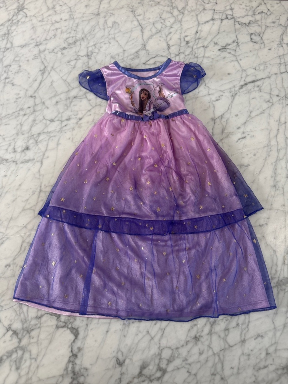 Disney Wish Kids Nightgown Sz 3T Purple